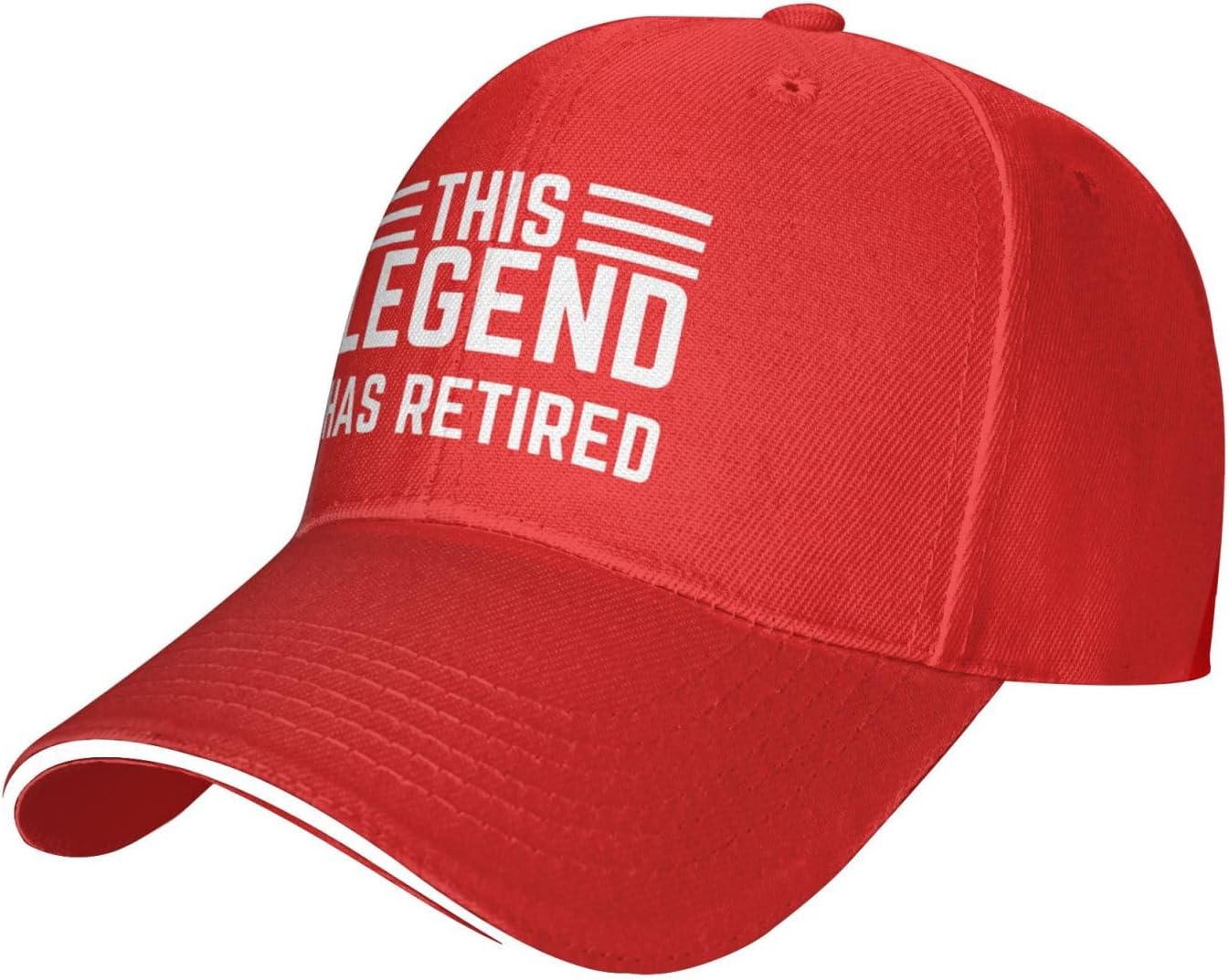 

This Legend Has Retired Baseball Cap Polyester Adult Casual Adjustable Sun Hat One Size
