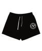 ASTRAL PROJECTION Sporty Emblem Comfortable Waffle Terry Shorts_Black