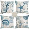 New Summer Marine Pillow Case Shell Starfish Three-proof Fine Linen Cushion Pillow Case