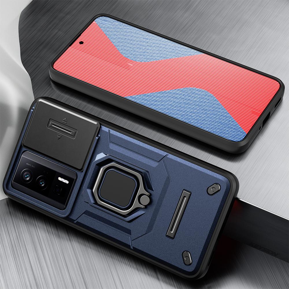 

Противоударный защитный чехол KEYSION для Xiaomi POCO F5 Pro, защитное кольцо для объектива камеры, задняя крышка-подставка для телефона POCO F5 F5 Pro for POCO F5 Pro