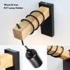 Retro Wall Lamps Bedroom Living Room Creative and Personalized Iron and Wood Nordic Wall Lamps Staircase Lamps Modern and Simple