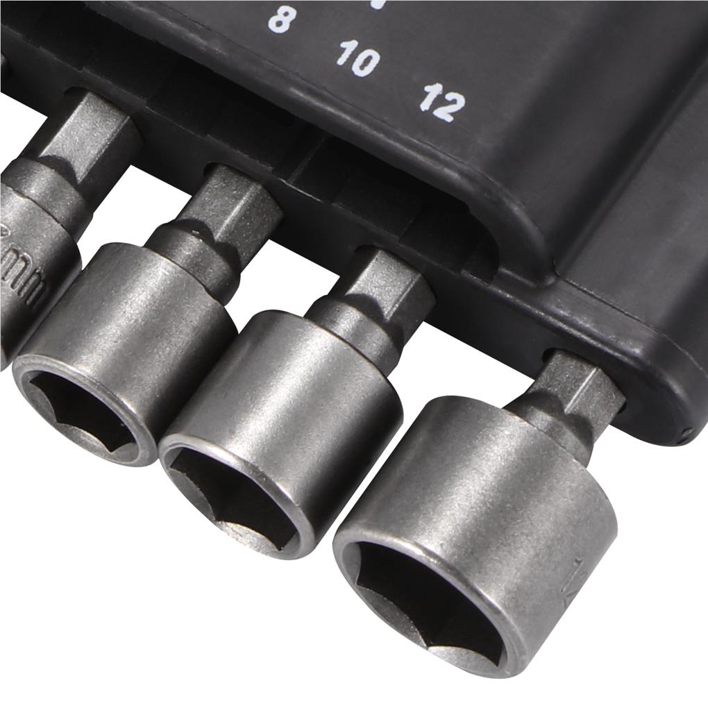 Nut Driver Socket Kit Wrench Screw Long-lasting Craftsmanship Multipurpose Rustproof Simple Operation Home Car Easy Use