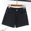 Plus Size Ladies Vacation Style Denim Shorts Oversize Women's Clothing