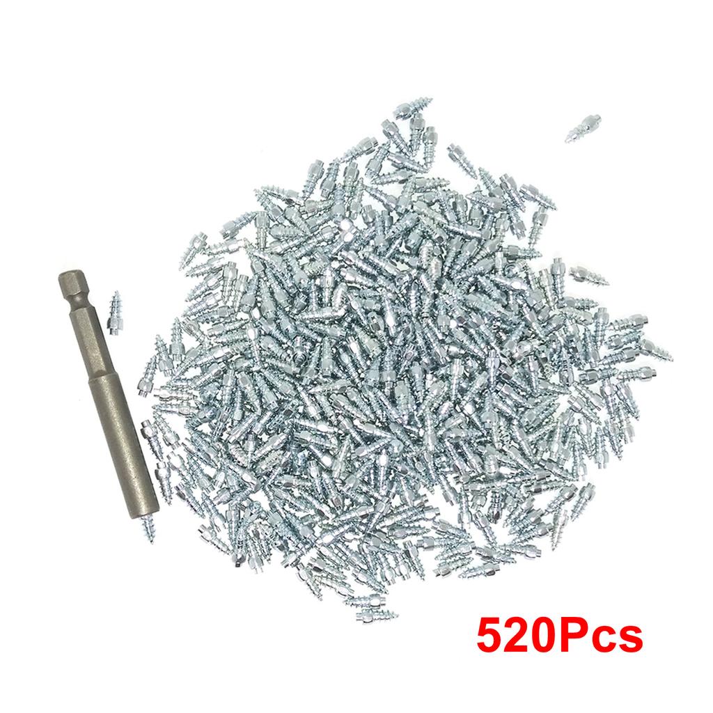 520Pcs Auto Reifen Bolzen Schraube Schnee Reifen Bolzen Spikes Rad Reifen Schnee Ketten Bolzen für Auto