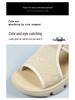 Women's Summer Fly-Knit Breathable Open-Toe Sandals & Slippers, Polyurethane Lightweight Design