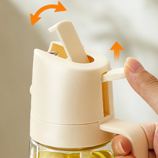Glass Oil Sprayer for Kitchen, 2 In 1 Olive Oil Mister Bottle with Pour Spout, Adjustable Fine Mist Spray for Cooking BBQ