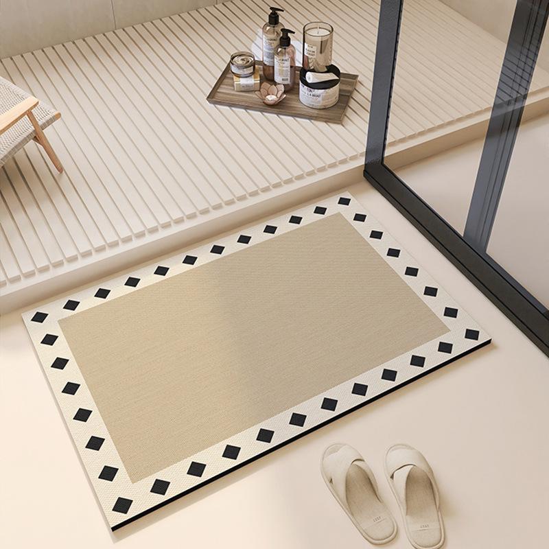 

Легкий коврик из диатомита для пола, бытовой туалет, ванная комната, нескользящий коврик, впитывающий коврик, туалетная дверь, кухня, крыльцо, водонепроницаемый 50 * 80Cm (thin technology cloth)