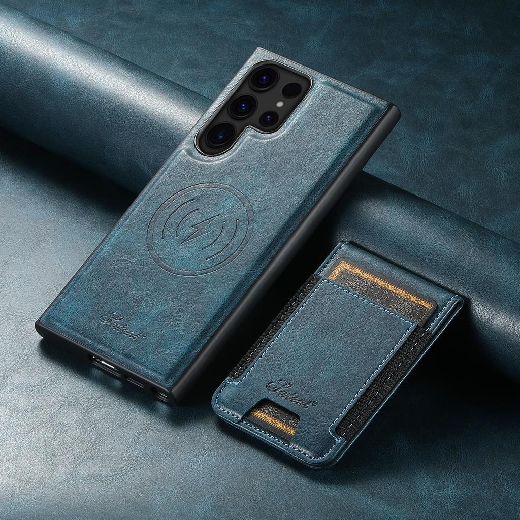 Wallet Phone Case Card Holder Leather Magnetic Pocket Cover Magsafe Wireless Charging for Samsung Galaxy S26Ultra S25Plus S24