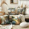 1/4pcs African Wildlife Safari Throw Pillow Covers Wild Animal Leopard Elephant Giraffe Home Decor Cushion Cover