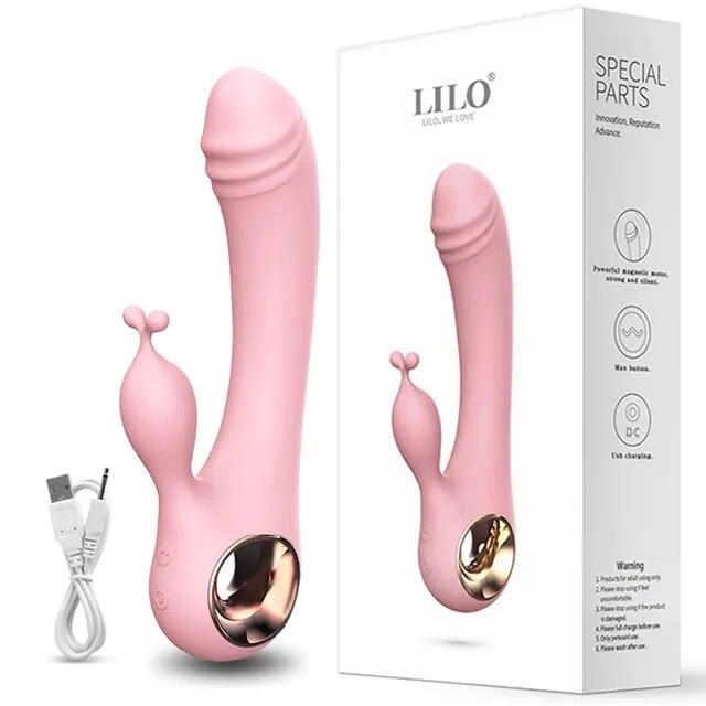 Powerful Vibrator for Women G Spot Rabbit Female Clitoris Stimulator Rechargeable Vibrating Sex Toy