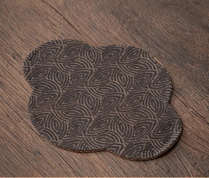 National Style Retro Tea Party, Fragrant Cloud Yarn Double-sided Dry Bubble Table Flag Tablecloth Chinese Zen Tea Mat Teapot Mat