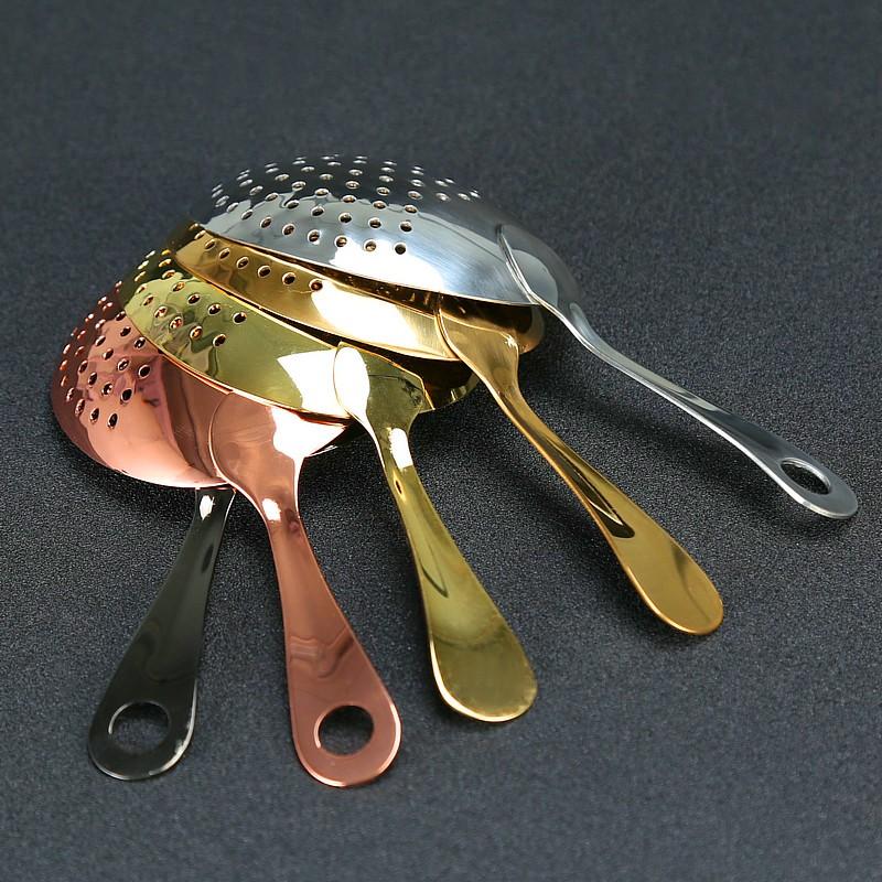 304 Stainless Steel Shaker Bar Bartender Ice Strainer Wire Mixed Drink Cocktail Filter Spoon Shaker Wine Ice Strainer Barware