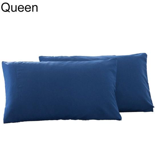2st enfärgad kung drottning kuddfodral hem sovrum säng kuddfodral dekor
