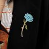 Alloy Enamel Flower Carnation Brooch Dripping Oil Process Pin Wearresistant Antirust Brooch Versatile Collar Coat Accessory For Party