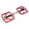 ENLEE 2Pcs Mountain Bike Pedal Bicycle Aluminum Alloy Bearing Pedal Ultra Light Palin Anti Slip PedalRed