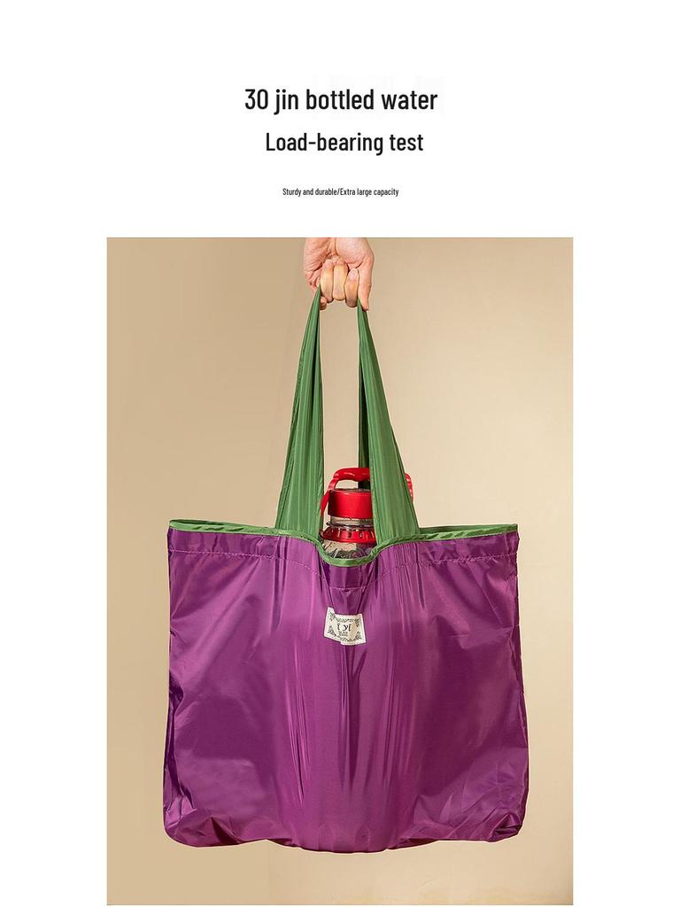 Tragbare Umhänge-Einkaufstasche aus Oxford-Gewebe - Faltbare Tragetasche mit großem Fassungsvermögen für Lebensmittel