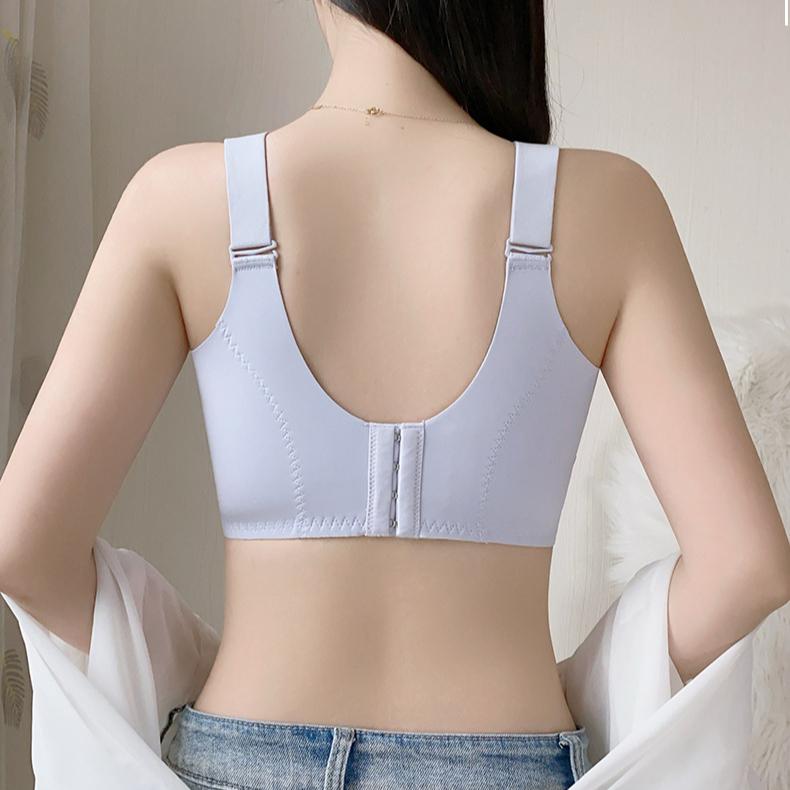 Lace Breathable Bra Women's Plus Size Bra Women's Thin Bra Gathered Bra Anti Sagging Accessory Bra No Steel Ring Bra