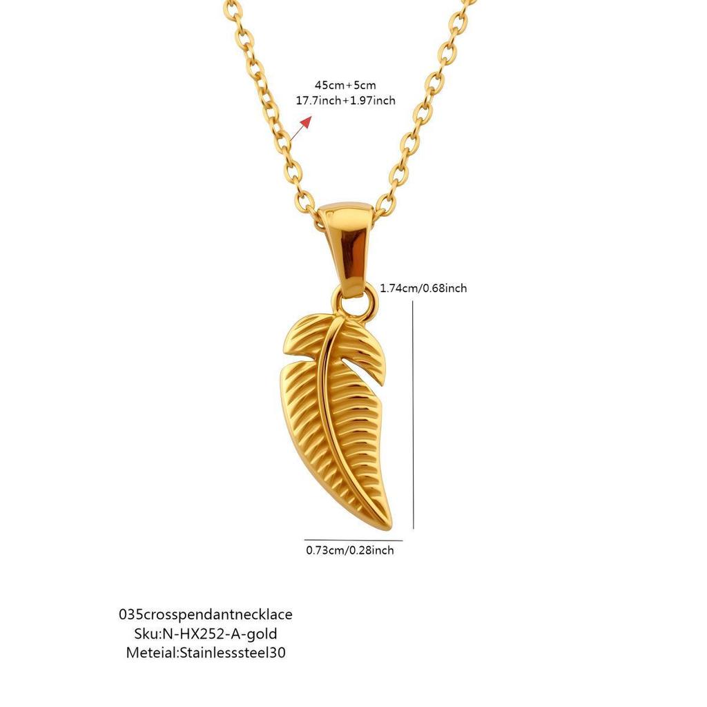 Stainless Steel Leaf Pendant for DIY Bracelets, Bags, and Ornaments