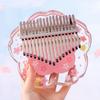 17 Key Acrylic 21 Key Thumb Piano Glow-in-Dark Finger Piano Transparent Mbira Girl Gift with Case for Beginners