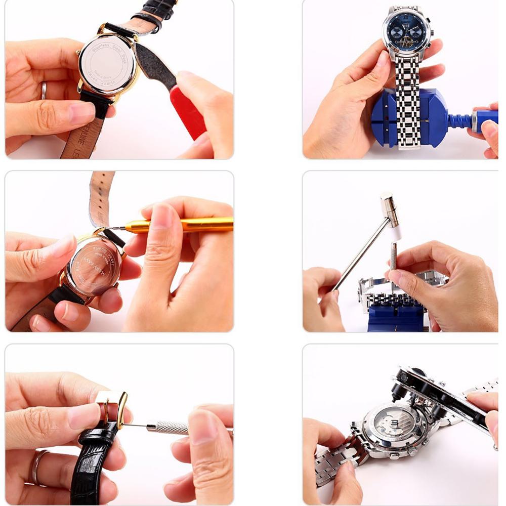 147pcs Watch Repair Tool Set, Watchmaker's Kit, Strap pin, Battery Cover, Strap Removal