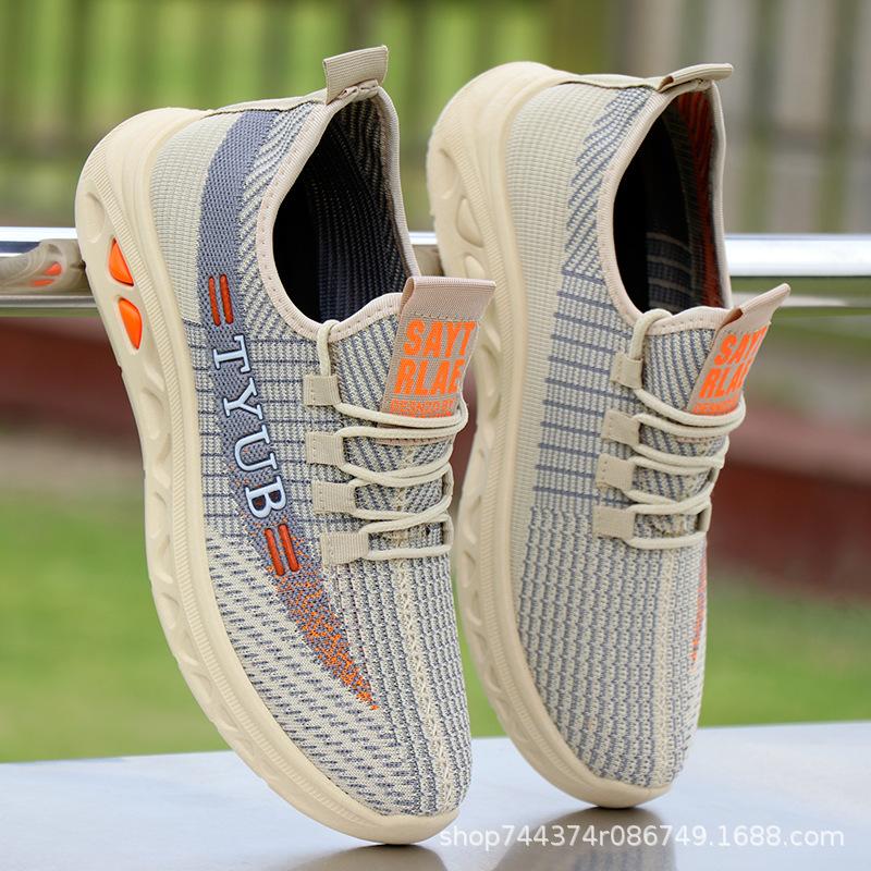Spring and Autumn Flying Weaving Mesh Shoes Casual Sneakers Running Shoes Comfortable Casual