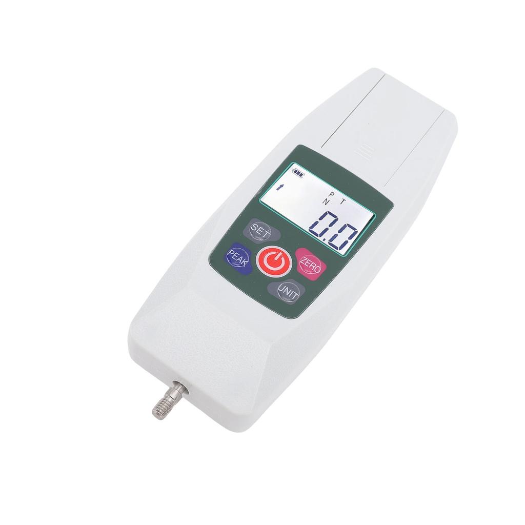 Digital Push Pull Dynamometer 500N Force Meter Portable with Units N LB Kg Oz Storage Box Backlit LCD Auto Power Off