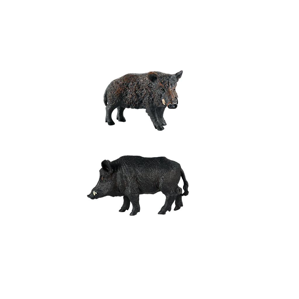 Wild Boar Ornament Garden Sculptures Collection Resin Craft Microlandscape for Landscape Study Room Desktop Decoration Office