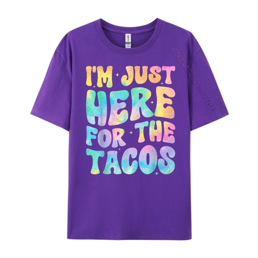 Im Just Here For The Tacos Food Funny Mexican Food Groovy 3XL Men Clothing Mens Shirt Mothers Day