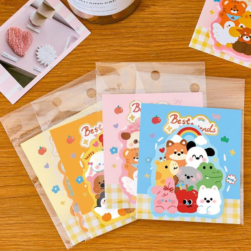 Office School Supplies Animal Jenga Notes for Kawai Students Cute Pet Decorative Notes High Looking Message N Times Gift Posted