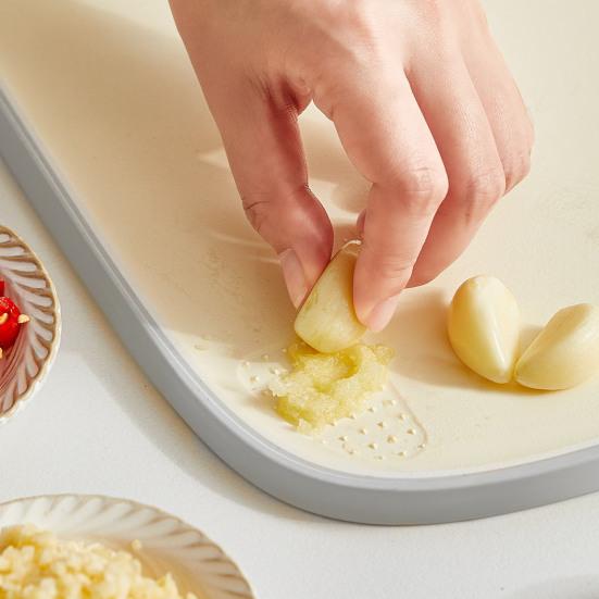 Chop And Serve Cutting Board Anti-Slip Plastic Chopping Board for Meat Veggies Safe Kitchen Essential
