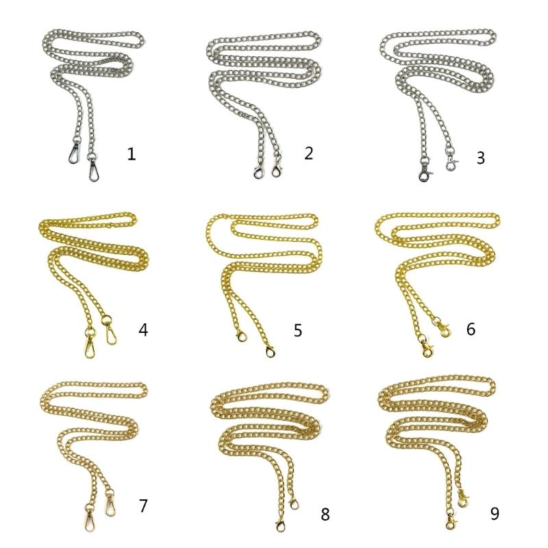 Metal Replacement Shoulder Crossbody Bag Chain Strap DIY Bag Straps Craft Accessories for Women Girls Making Bags