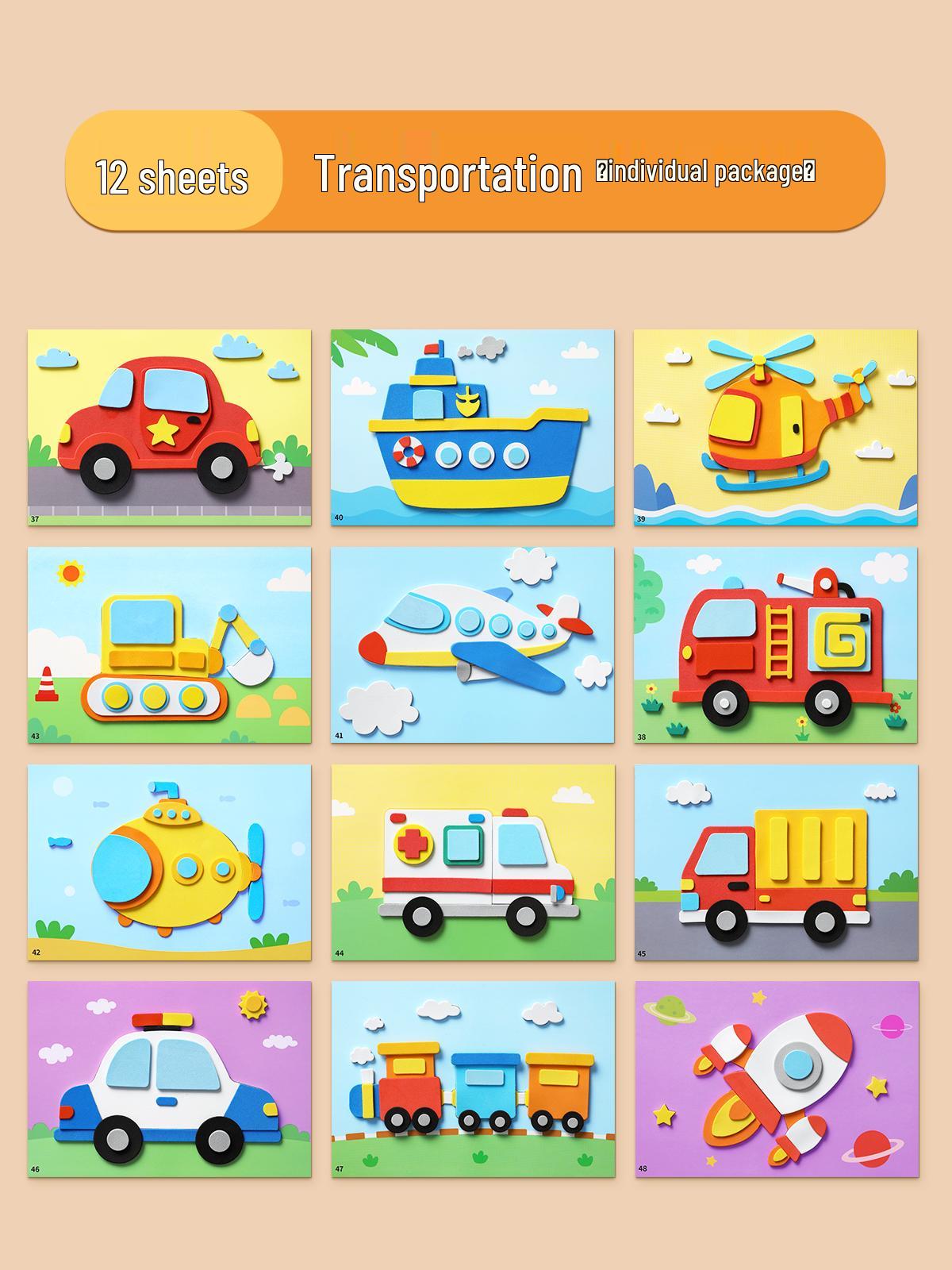 

Набор для рисования 3D-наклейками своими руками для детей - Материалы для творчества для детского сада и девочек