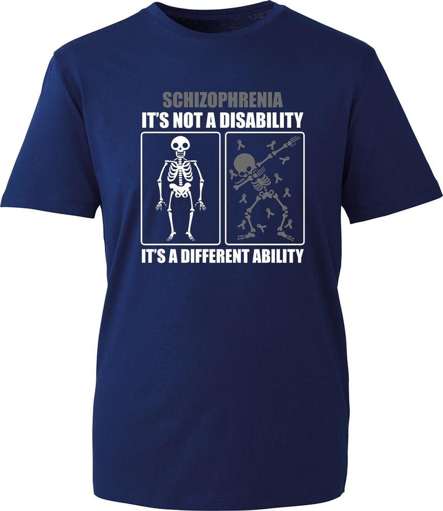 Schizophrenia Its Not A Disability Its A Different Ability Tshirt Skull Dab S