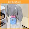 Children Cute Butterfly Knot Pu Water Bucket Bag For Daily Casual Use