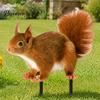 Realistic Animal Yard Art Squirrel Garden Stake, 2D Flat Acrylic Decorative Ground Stakes for Patio Cute Ornament Outdoor Lawn Pathway Decoration