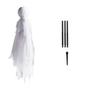 Witches Holding Hands And Glowing Faces - Set Of 3 Witches - 6 Feet Tall - Outdoor Yard Halloween Decoration