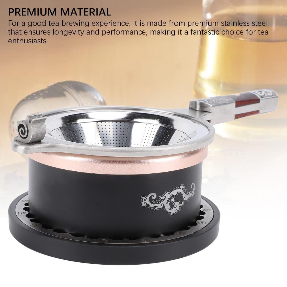 Fine Mesh Tea Strainer Infuser 304 Stainless Steel Tea Brewing Funnel For Loose Leaf Tea