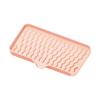 Large Silicone Soap Dish for Bathroom, Non- Draining Soap Holder with -Guided Design