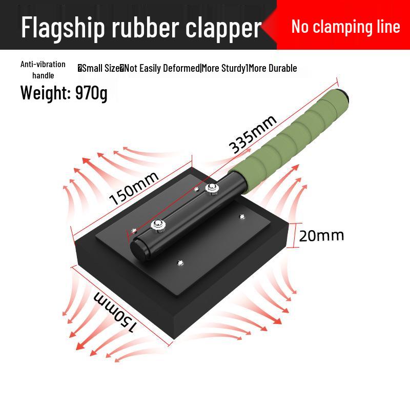 Tile Laying Tool Set: Rubber Tapping Board for Bricklayers and Floor Tile Installation