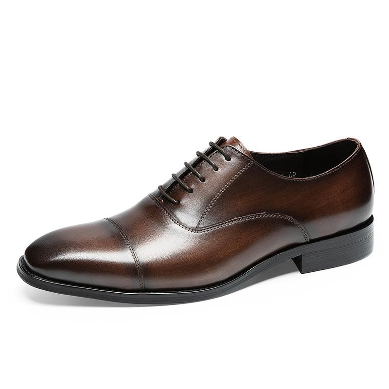 Leather Shoes Men'S Leather Business Dress High-End Sense Commuting First Layer Cowhide High-End