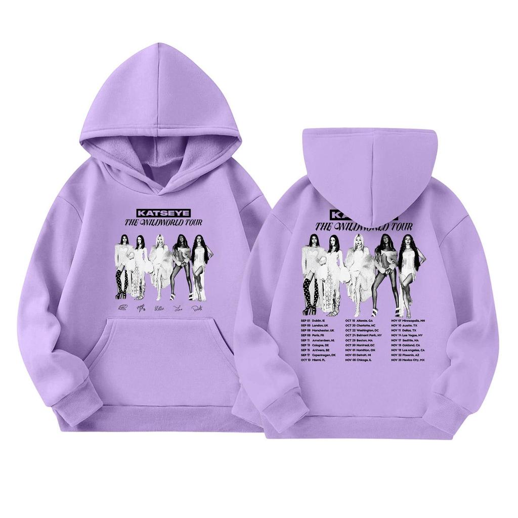 Girls' Long Sleeve Hoodie with Graphic Print and Pockets Casual Pullover Sweatshirt