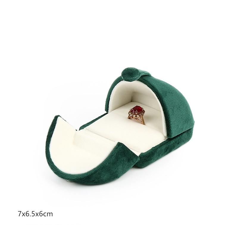 1Pc New Double Open Jewelry Box for Ring Earrings Bracelet Necklace Gift Storage Super Soft Velvet Snap Jewelry Organizer Boxes