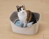 Bonbi Easy Cat Toilet W Block Ivory