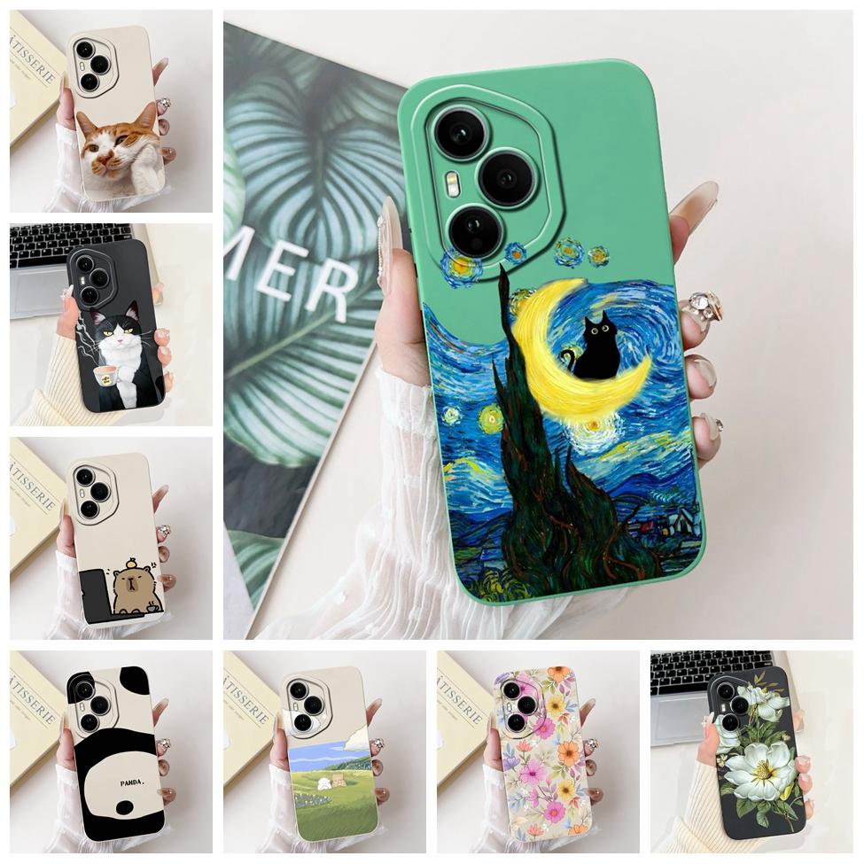 Global For Honor 400 Pro 5G Case DNP-NX9 Cute Cat Panda Fashion Flowers Love Back Cover For Honor 400 Pro 5G Phone Case Bumper