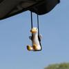 Cute Car Accessorie Duck Pendant Auto Rearview Mirror Ornaments Birthday Gift Couple Accessorie Car Fragrance