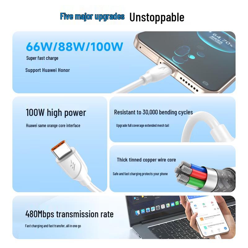 JD Selected 100W Type-C Super Fast Charging Cable