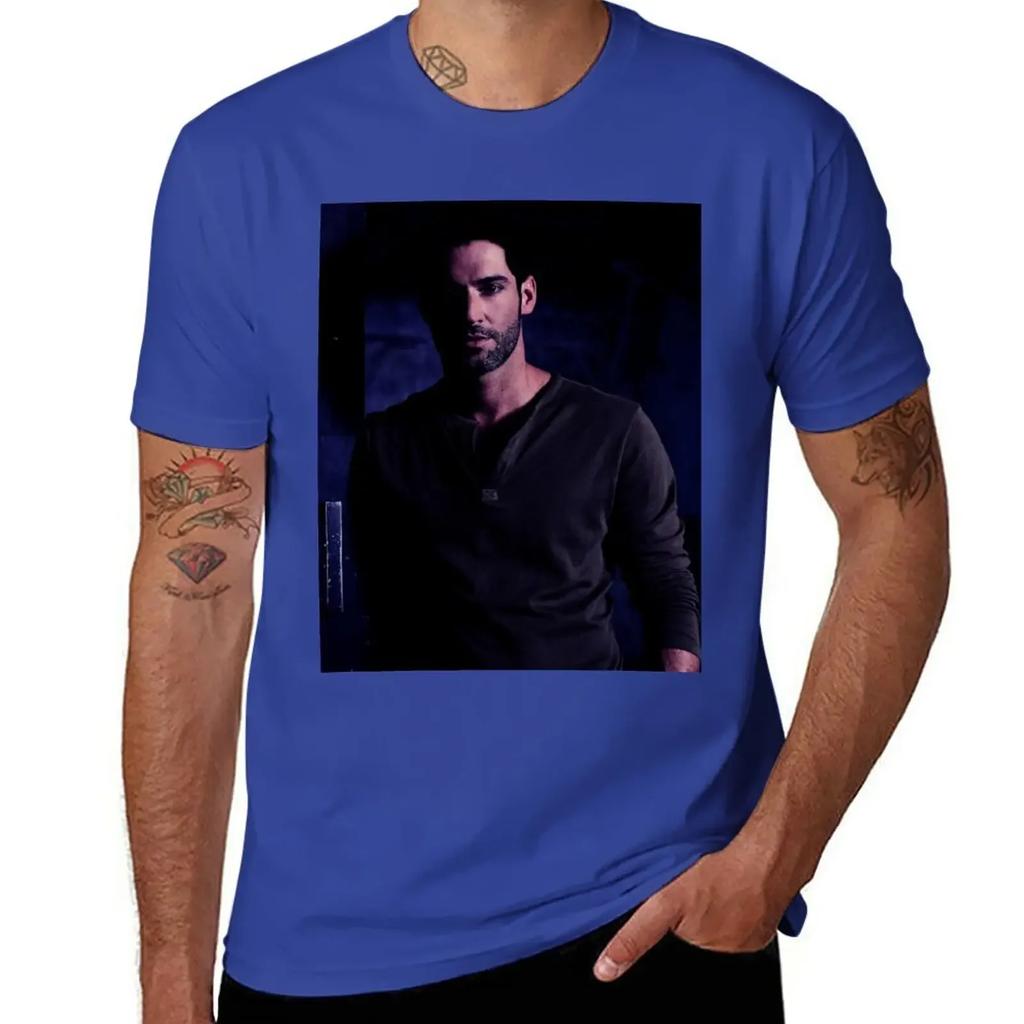 Tom Ellis Night T-Shirt heavyweights oversized men t shirts