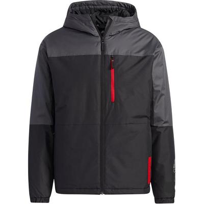 Chaqueta Deportiva de Algodón con Capucha y Cremallera Terrex Color Block para Hombre Chaqueta Negra GN7524