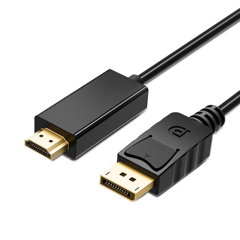 1.8m DP to HDMI-compatible Cable Male to Male DisplayPort to HDMI-compatible Conversion Video Audio