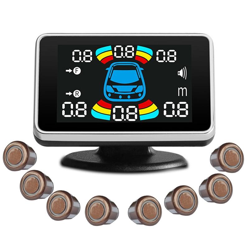 8 Parking Sensor Parktronic Car Automobile Reversing Radar Electronics Rear Auto Detector Backing Assistance Buzzer